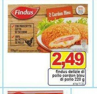 Gros Findus Cordon bleu offerta