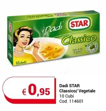 Centro Cash Dadi STAR Classico/ Vegetale 10 Cubi offerta