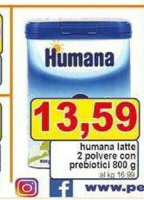 Gros Humana Latte per neonati offerta