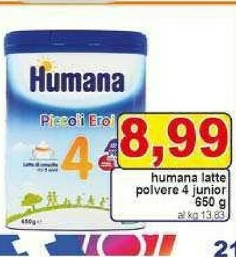 Gros Humana Latte per neonati offerta