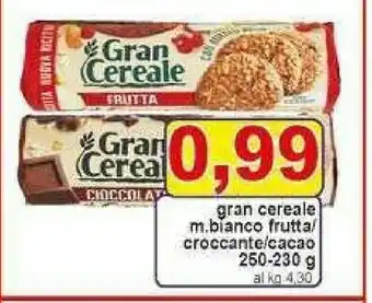 Gros Mulino Bianco Frutta Gran Cereale 250 G(ml) offerta