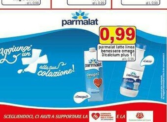 Gros Parmalat Latte parzialmente scremato offerta