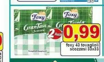 Pewex Foxy Tovaglioli offerta