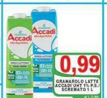 Gros Accadì Latte Granarolo offerta