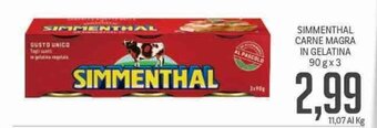 Supermercati Piccolo Simmenthal Carne Magra In Gelatina 90 g x 3 offerta