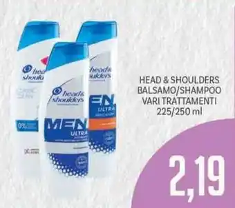 Supermercati Piccolo Head & Shoulders Balsamo/Shampoo Vari Trattamenti 225/250 ml offerta