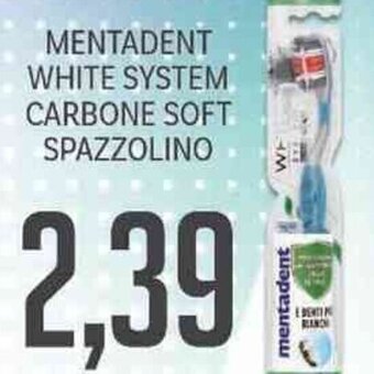Mentadent White System Carbone Soft Spazzolino