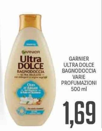 Supermercati Piccolo Garnier Ultra Dolce Bagnodoccia Varie Profumazioni 500 ml offerta