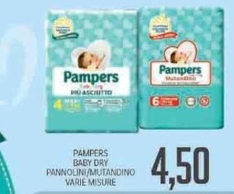 Supermercati Piccolo Pampers Baby Dry Pannolini/Mutandino Varie Misure offerta