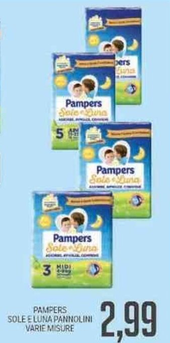 Supermercati Piccolo Pampers Sole E Luna Pannolini Varie Misure offerta