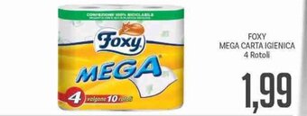 Foxy Mega Carta Igienica 4 Rotoli