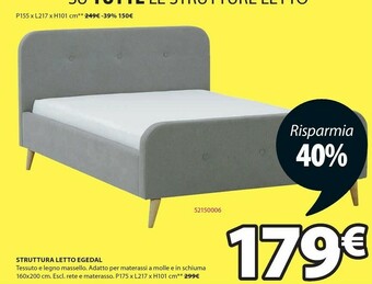 JYSK Struttura Letto Egedal offerta
