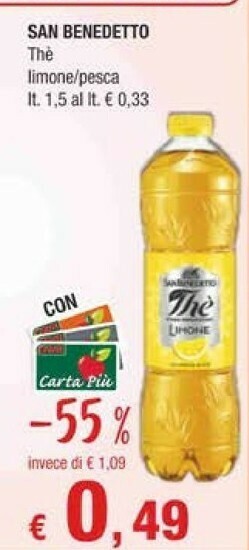 Crai San Benedetto Thè Al Limone 1500 G(ml) offerta