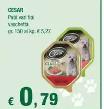 Crai Cesar Pate Vari Tipi Vaschetta offerta