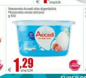 Granarolo Accadi Alta Digeribilita Mozzarella Senza Lattosio