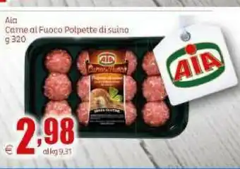 Elite Aia Carne Al Fuoco Polpette Di Suino 320 G(ml) offerta