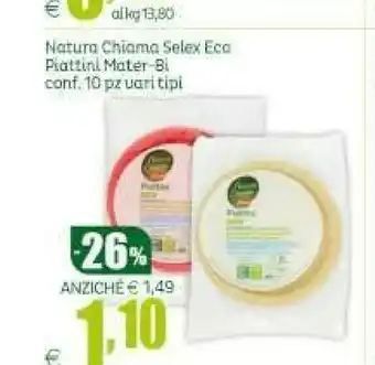 Elite Selex Piattini Mater Bi Natura Chiama offerta