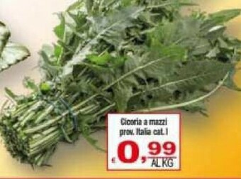 CTS Supermercati Mazzi Verdure offerta