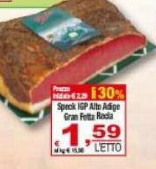 CTS Supermercati Speck offerta