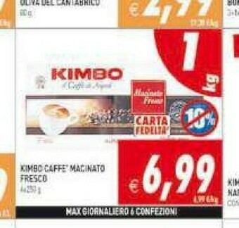 Gros Kimbo Caffè offerta