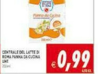Gros Centrale del latte di roma Panna offerta