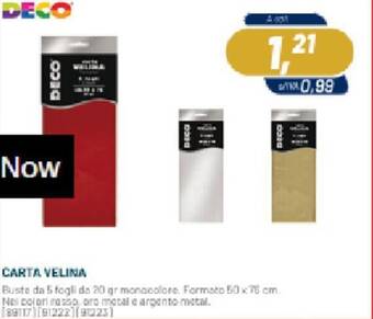 Buffetti CARTA VELINA offerta