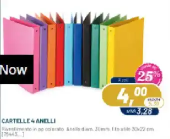 Buffetti CARTELLE 4 ANELLI offerta