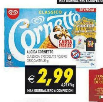 Gros Algida Cornetto offerta