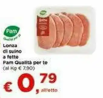 Metà Pam Lonza Di Suino A Fette offerta