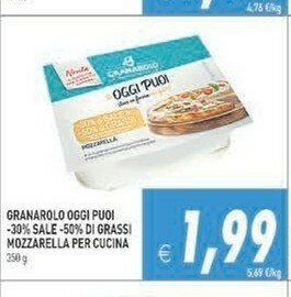 Gros Granarolo Mozzarella offerta