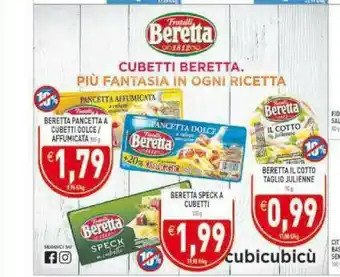 Pim Supermercati Beretta Pancetta offerta