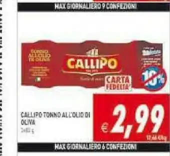 Pim Supermercati Callipo Tonno offerta