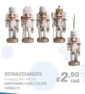 SCHIACCIANOCI In legno, dim H9 cm