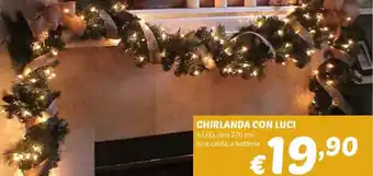 GHIRLANDA CON LUCI A LED, dim 270 cm