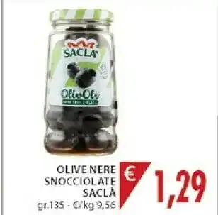 Mercatò Saclà Olivoli Nere Snocciolate 135 G(ml) offerta