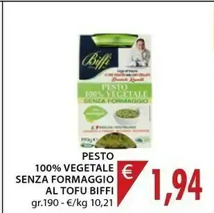 Mercatò Biffi Pesto 100% Vegetale Senza Formaggio Al Tofu offerta