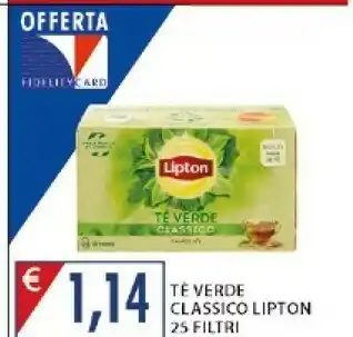 Mercatò Lipton Tea Te Verde Classico Lipton 25 Filtri offerta