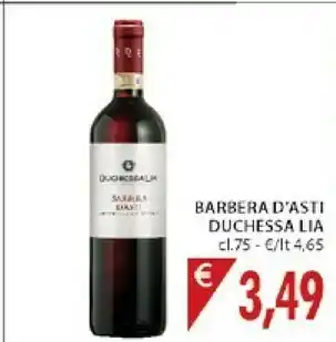 Mercatò Duchessalia Barbera D'Asti 750 G(ml) offerta