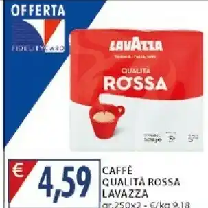 Mercatò Lavazza Qualità Rossa 500 G(ml) offerta