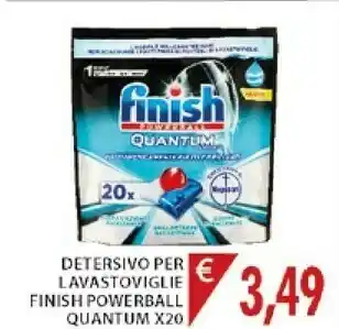 Mercatò Finish Detersivo Per Lavastoviglie Powerball Quantum offerta