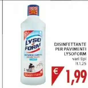 Mercatò Lysoform Disinfettante Per Pavimenti offerta