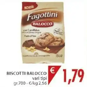 Mercatò Balocco Fagottini Con Cornflakes E Fiocchi D'Avena Integrale 700 G(ml) offerta