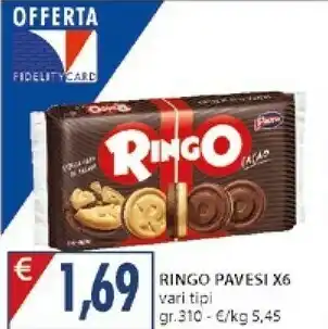 Mercatò Pavesi Ringo Nocciola E Cioccolato 310 G(ml) offerta