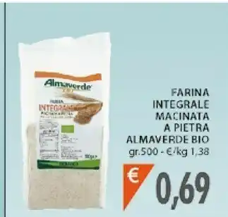 Mercatò Almaverde Bio Farina Integrale Macinata A Pietra offerta