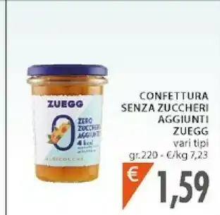 Mercatò Zuegg Zuegg - Ciliegie Nere Zero Zuccheri Aggiunti 220 g(ml) offerta