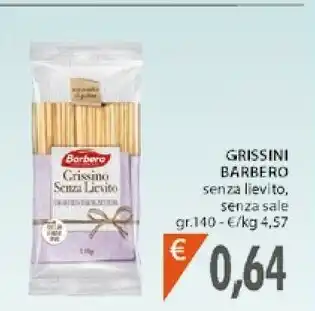 Barbero Grissini Senza Lievito Senza Sale