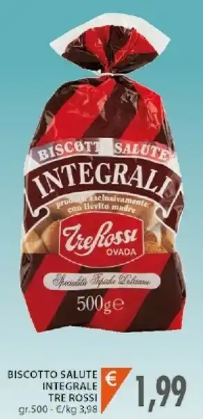Mercatò Trerossi Tre Rossi Biscotto Salute Integrale offerta