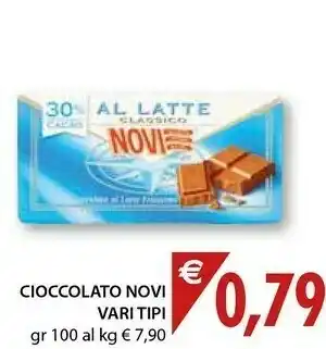 Mercatò Novi Cioccolato Fondente Extra 100 G(ml) offerta