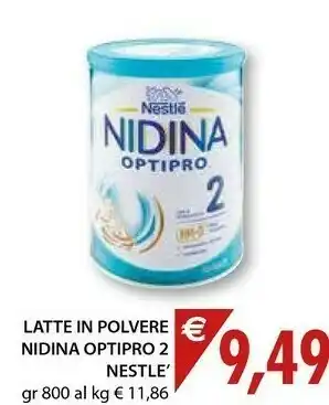 Mercatò Nestlè Latte In Polvere Nidina Optipro 2 offerta