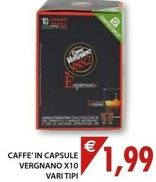 Mercatò Vergnano Caffe In Capsule offerta